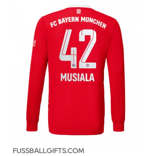 Bayern Munich Jamal Musiala #42 Fußballbekleidung Heimtrikot 2022-23 Langarm